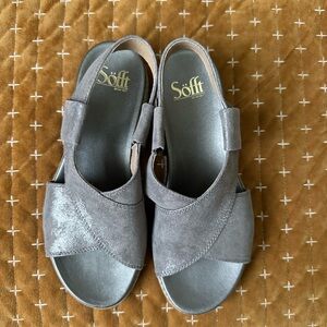SOFT Silvery Beige/ Smokey Grey Sandals